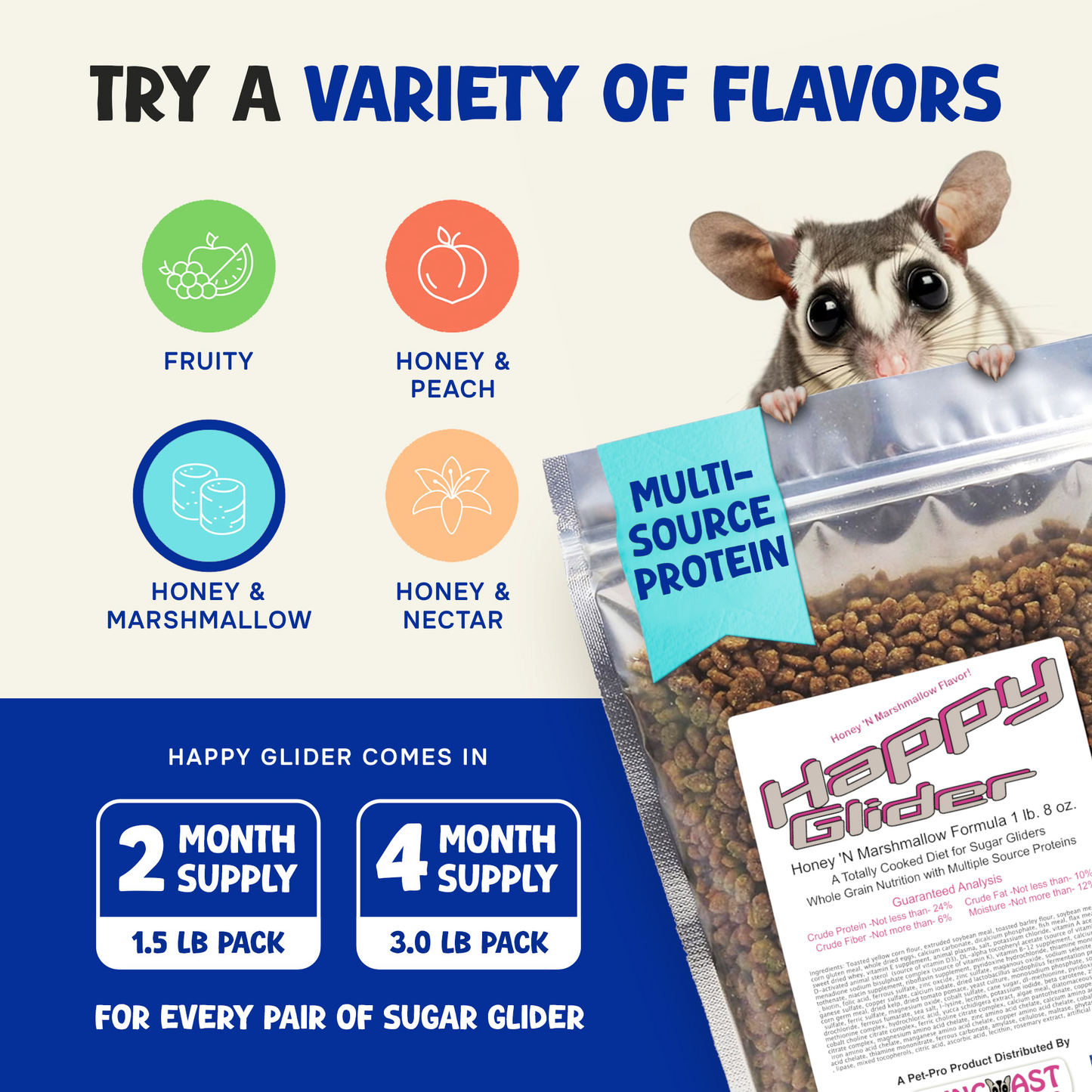 Happy Glider Honey & Marshmallow Flavor (1.5 lbs)