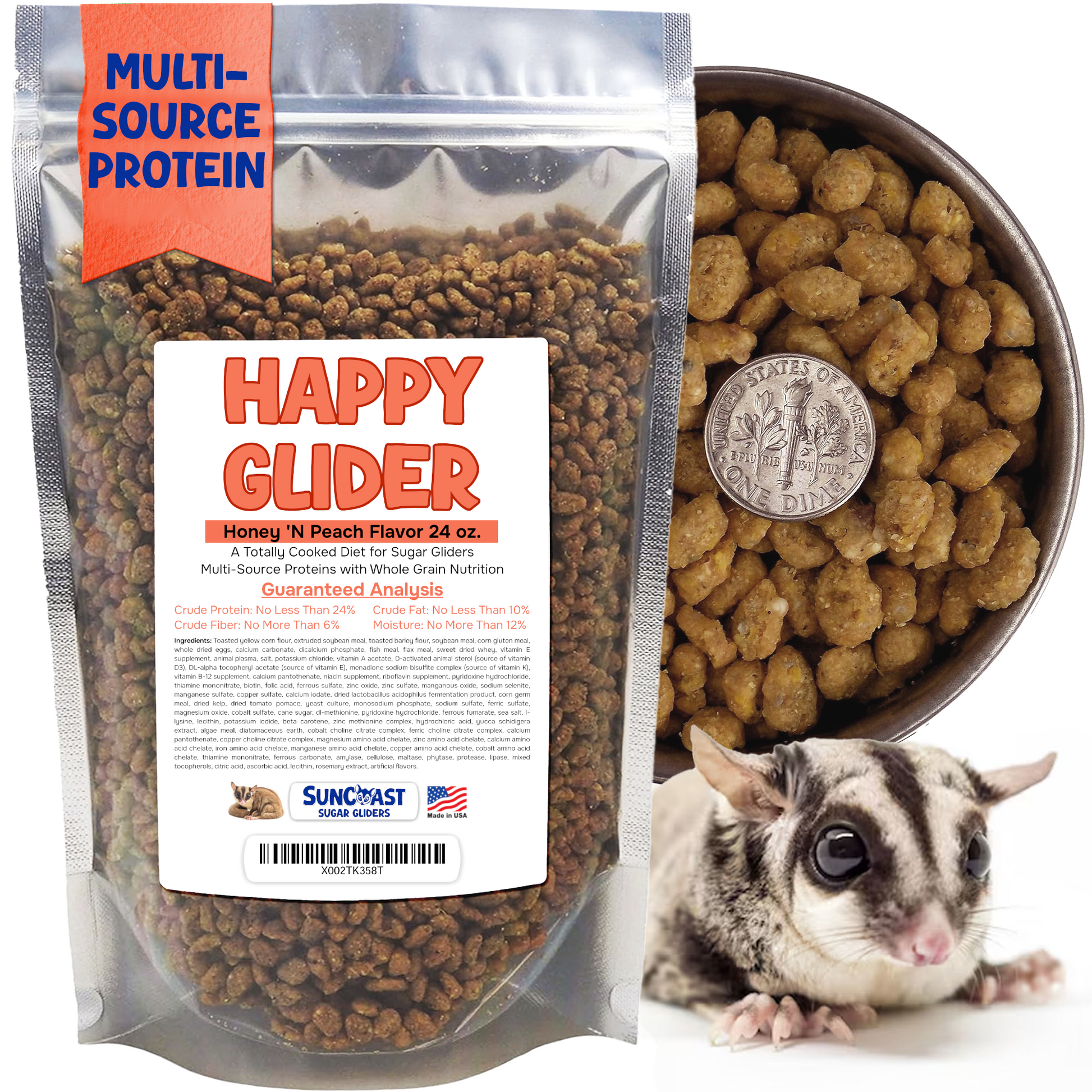 Happy Glider Honey & Peach Flavor (1.5 lbs)