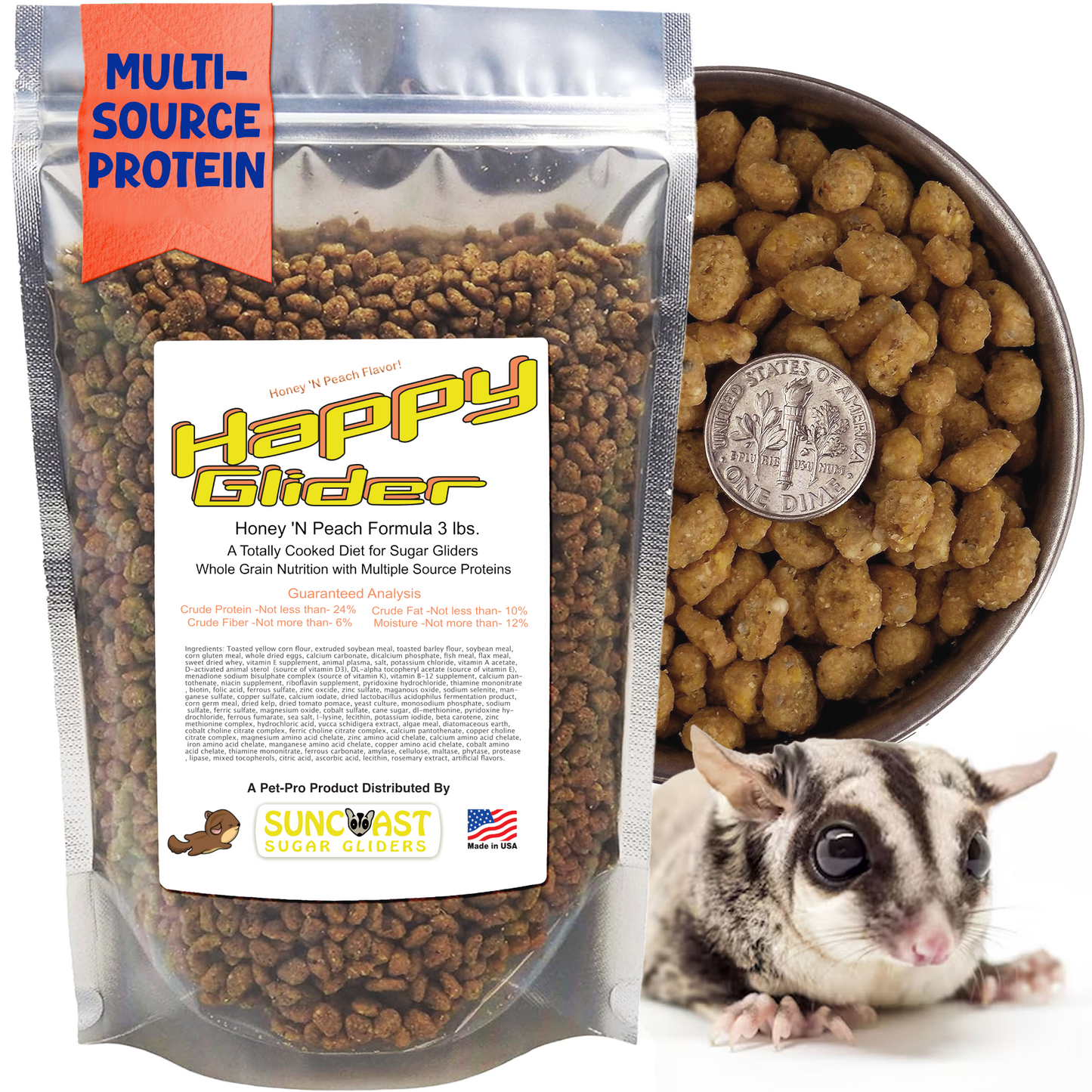 Happy Glider Honey & Peach Flavor (3 lbs)