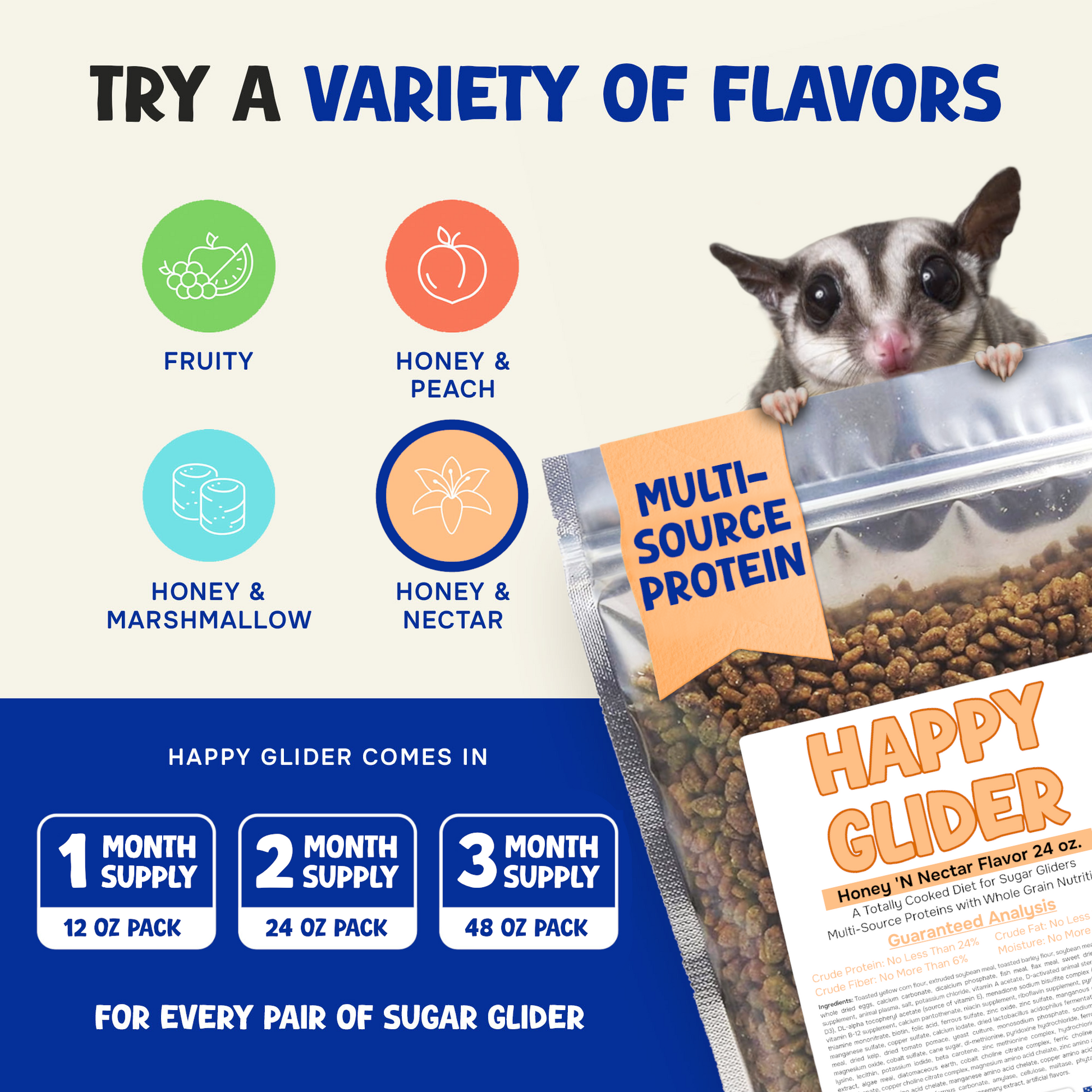 Happy Glider Honey & Nectar Flavor (1.5 lbs)