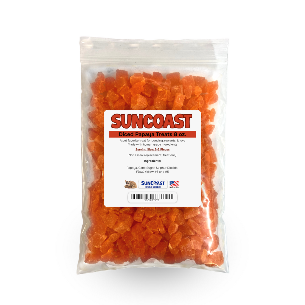Natural Diced Papaya Treats  (8 oz)